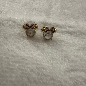 Minnie Mouse bow earrings